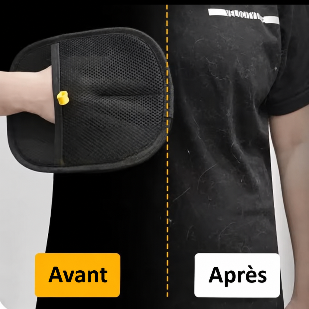 Gants de toilettage réutilisables pour animaux – Lot de 2