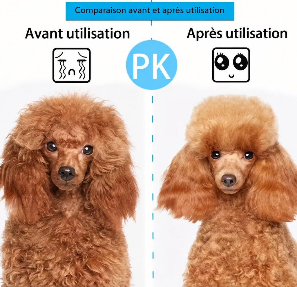 Brosse de toilettage avec bouton de nettoyage pour animaux